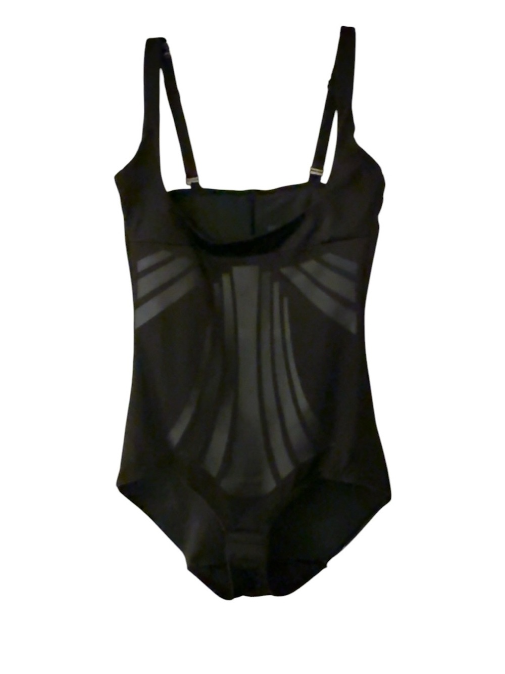 NEW Miraclesuit Black Sculpting Torsette Bodysuit with Contrast PanelsRETAIL $75 - Picture 3 of 6